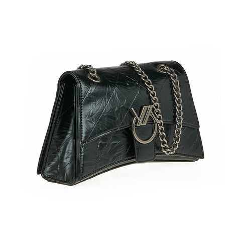 Verde Γυναικεία Τσάντα Ώμου 16-7425 Μαύρο